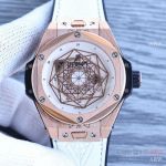Swiss Quality Hublot Big Bang Sang Bleu Rose Gold Watch 45mm
